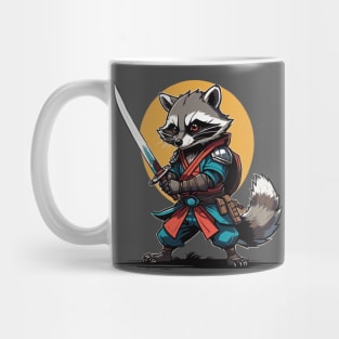 Raccoon Samurai Mug